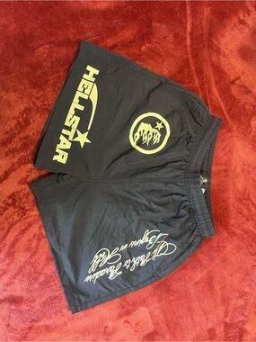 Hellstar Black Men's Athletic Shorts- Path to paradise